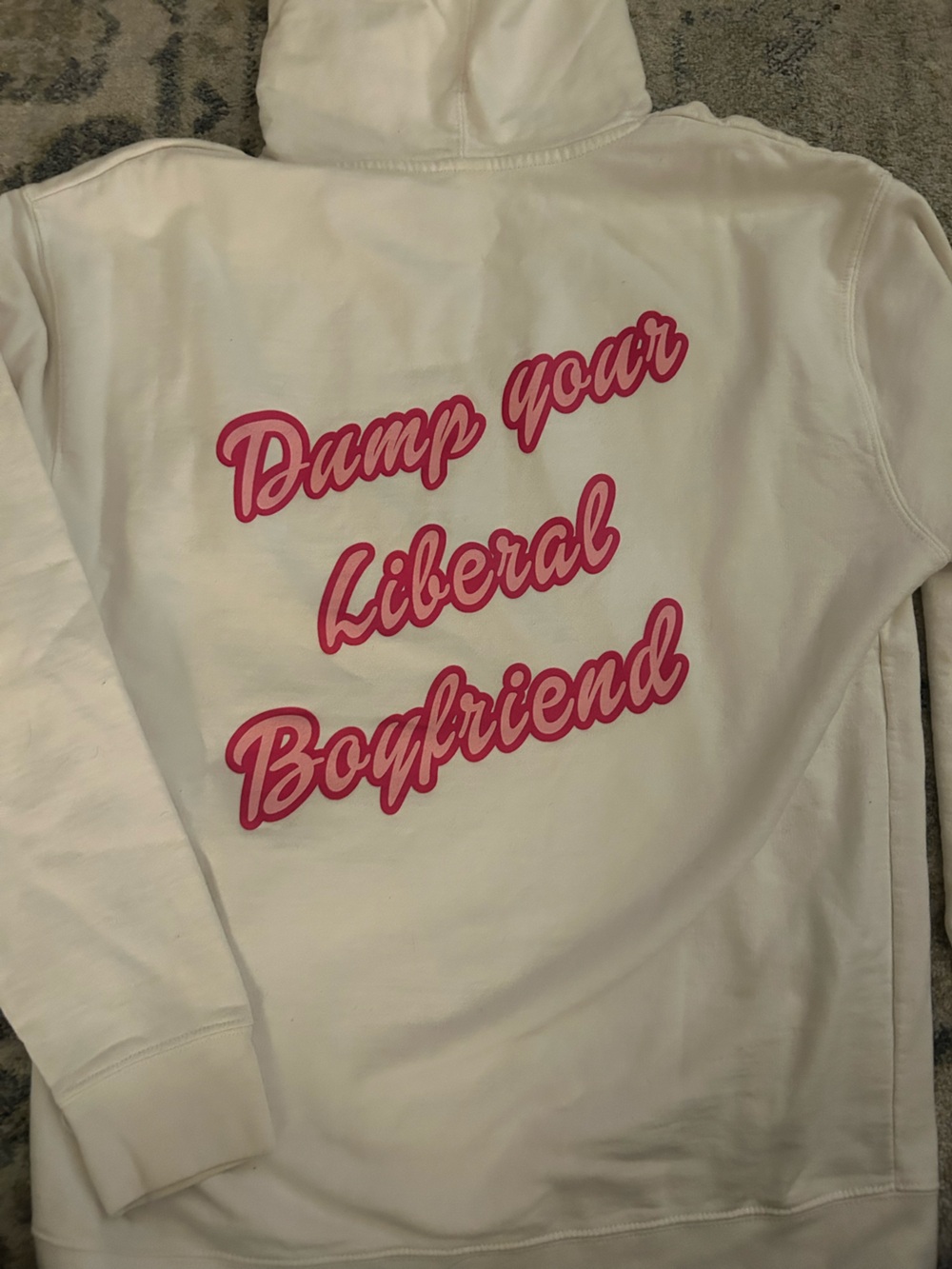 Dump your liberal boyfriend oversize hoodie